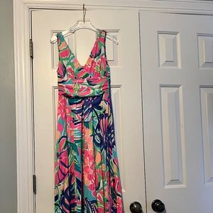 Lilly Pulitzer Sloane MIDI Dress Catch and Release size XS